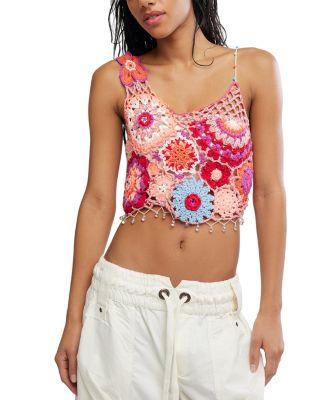 Fiorella Crochet Tank Top by FREE PEOPLE