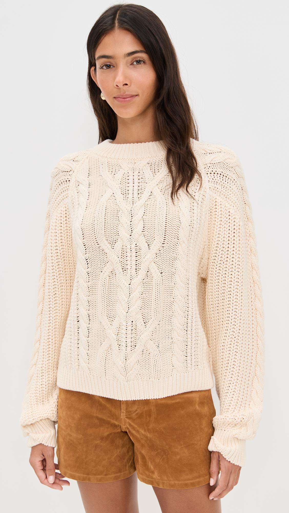 Frankie Cable Pullover by FREE PEOPLE