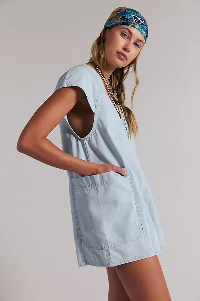 Free Fall Denim Romper by FREE PEOPLE