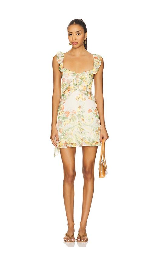 Free People Bali Flora Mini Dress in Cream by FREE PEOPLE
