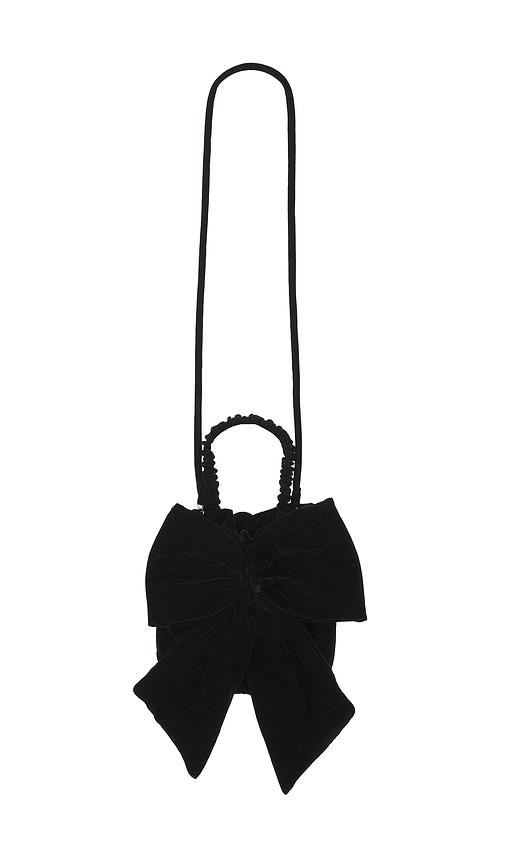 Free People Belle Bow Crossbody Bag in Black by FREE PEOPLE