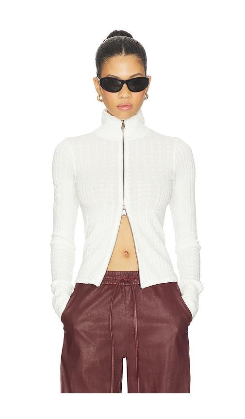 Free People Brunch Girl Zip Up in Ivory by FREE PEOPLE