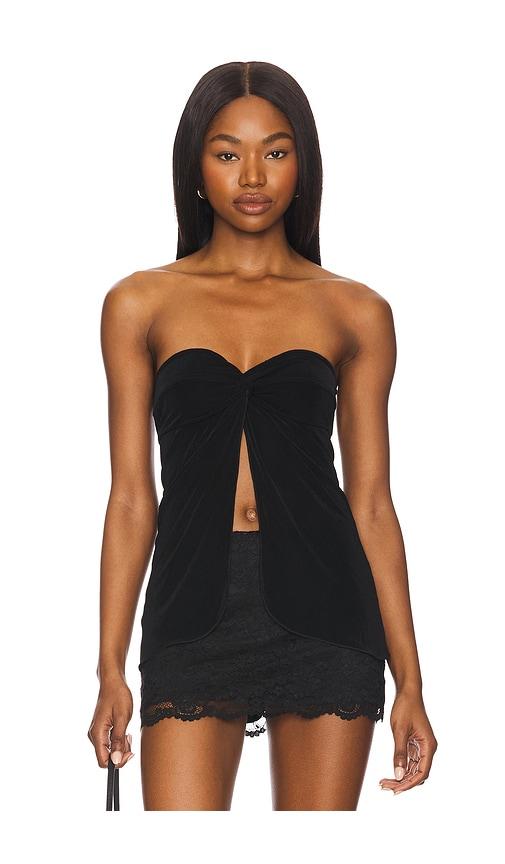 Free People Call Me Later Tunic in Black by FREE PEOPLE