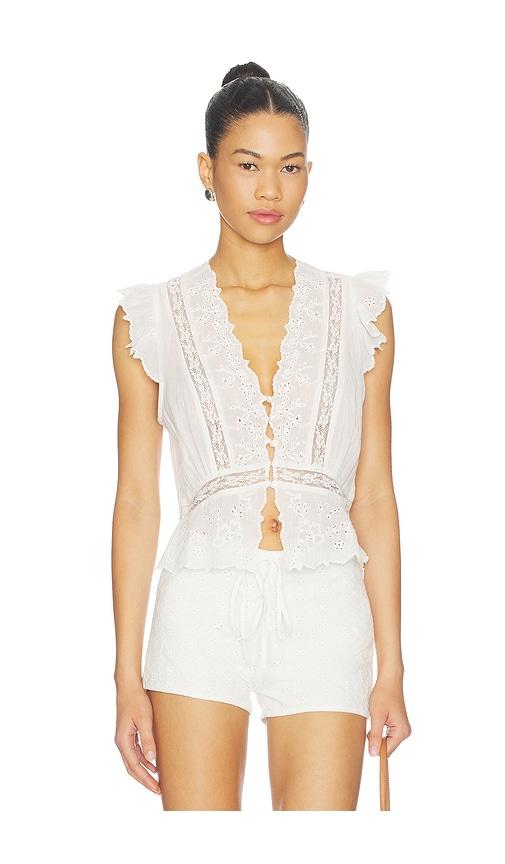 Free People Day Dreamer Top in Ivory by FREE PEOPLE