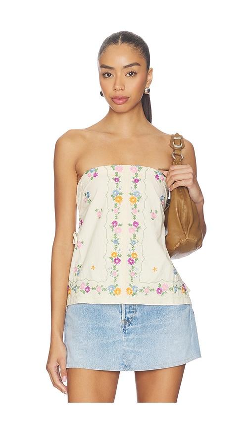 Free People Doily Days Tube Top in Cream by FREE PEOPLE