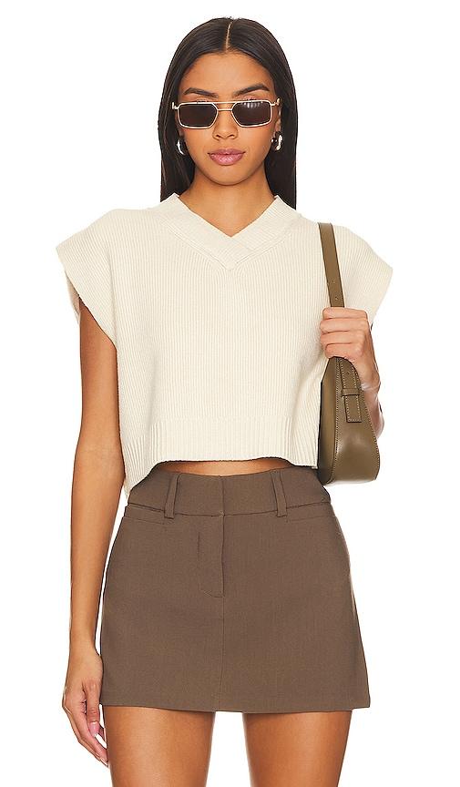 Free People Easy Street Vest in Ivory by FREE PEOPLE