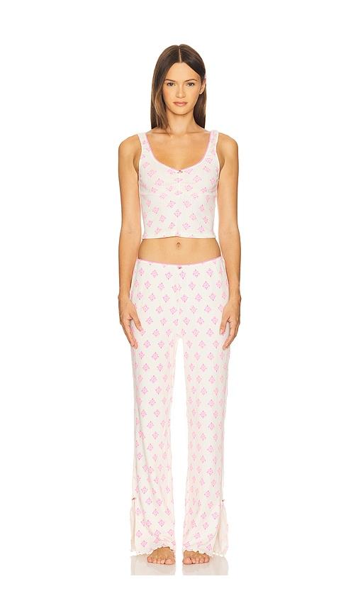 Free People Fresh In Love Lounge Set in Pink by FREE PEOPLE