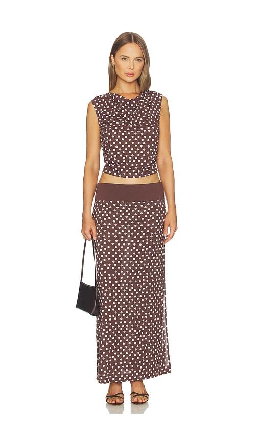 Free People Heat Wave Set in Brown,White by FREE PEOPLE