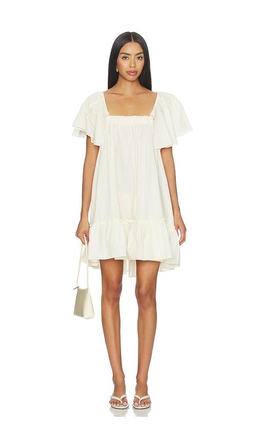 Free People Imogene Mini Dress in Cream by FREE PEOPLE