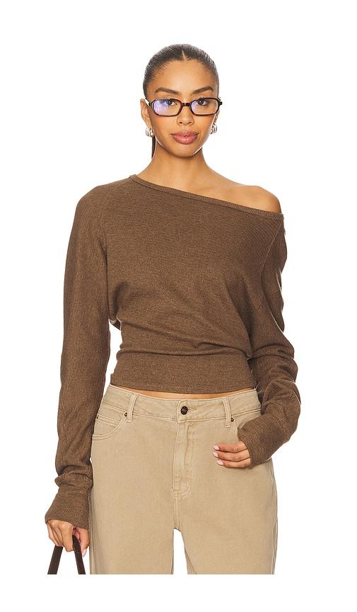 Free People Jess Long Sleeve in Brown by FREE PEOPLE