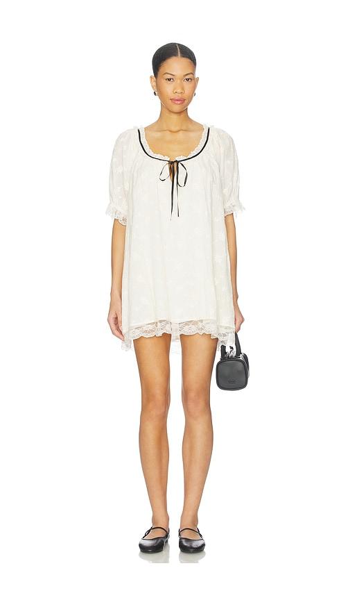 Free People Juno Mini Dress in Ivory by FREE PEOPLE
