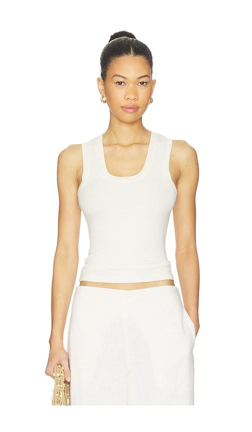 Free People Longer Days Tank in White by FREE PEOPLE