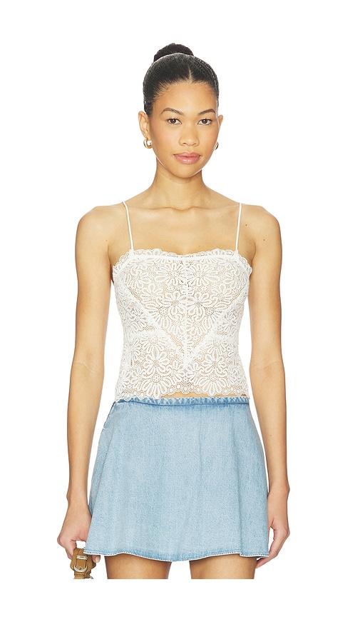Free People Love And Lace Cami in Ivory by FREE PEOPLE