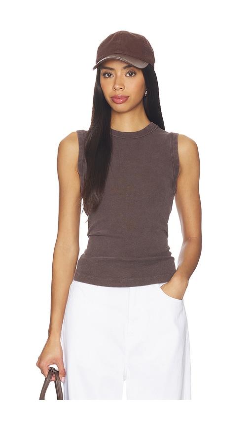 Free People Murphy Tank in Brown by FREE PEOPLE