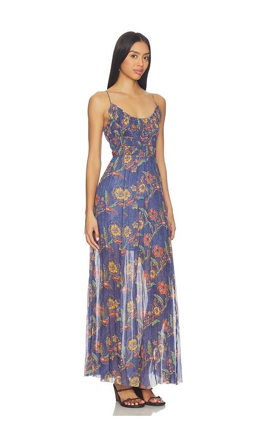 Free People One Ciella Printed Dress in Blue by FREE PEOPLE