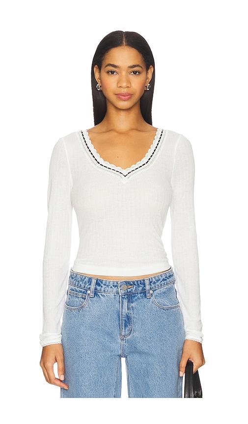 Free People Only You Long Sleeve in Ivory by FREE PEOPLE