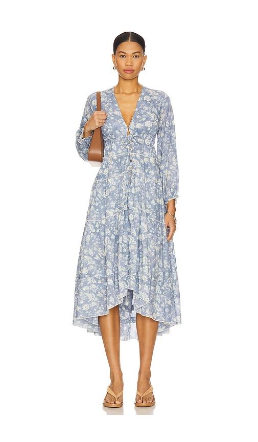 Free People Pappiet Midi Dress in Blue by FREE PEOPLE