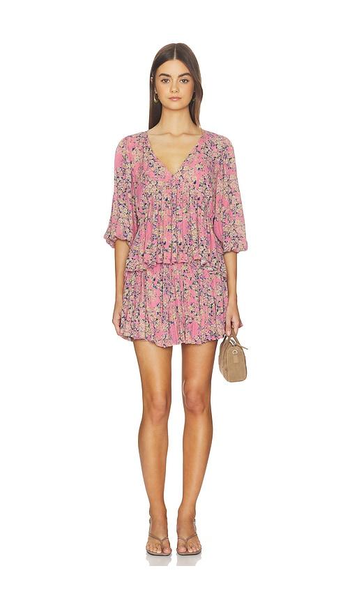 Free People Pershing Printed Set in Blush by FREE PEOPLE