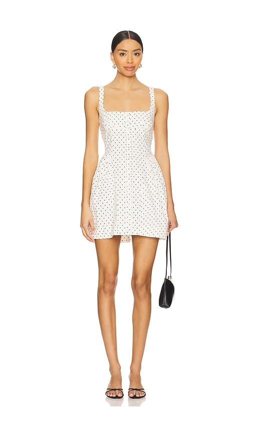 Free People Printed Astrid Mini Dress in Ivory by FREE PEOPLE