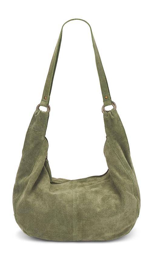 Free People Roma Suede Tote in Olive by FREE PEOPLE