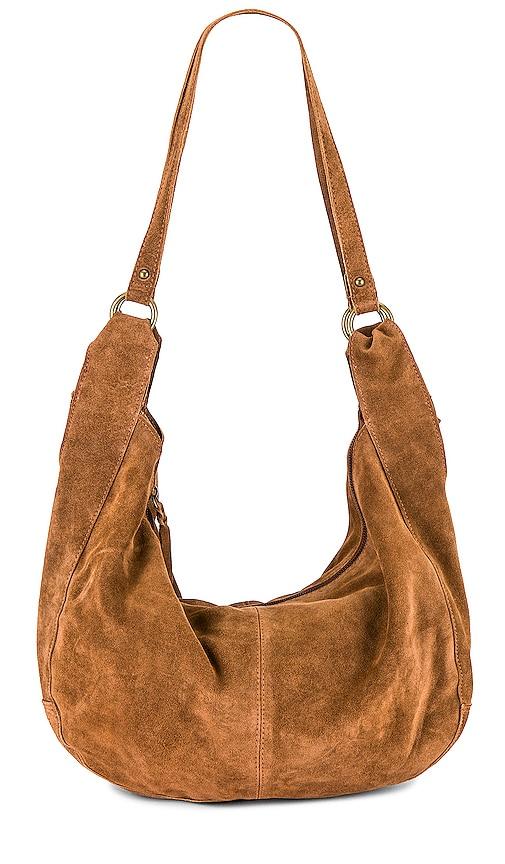 Free People Roma Suede Tote in Tan by FREE PEOPLE