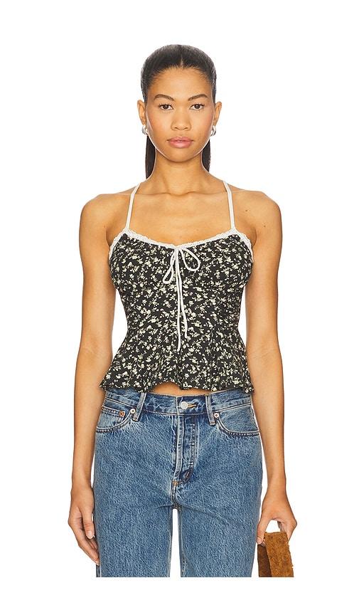 Free People Sammi Tank in Charcoal by FREE PEOPLE