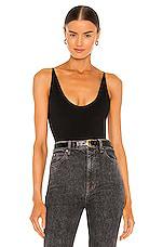 Free People Seamless V Neck Cami in Black by FREE PEOPLE