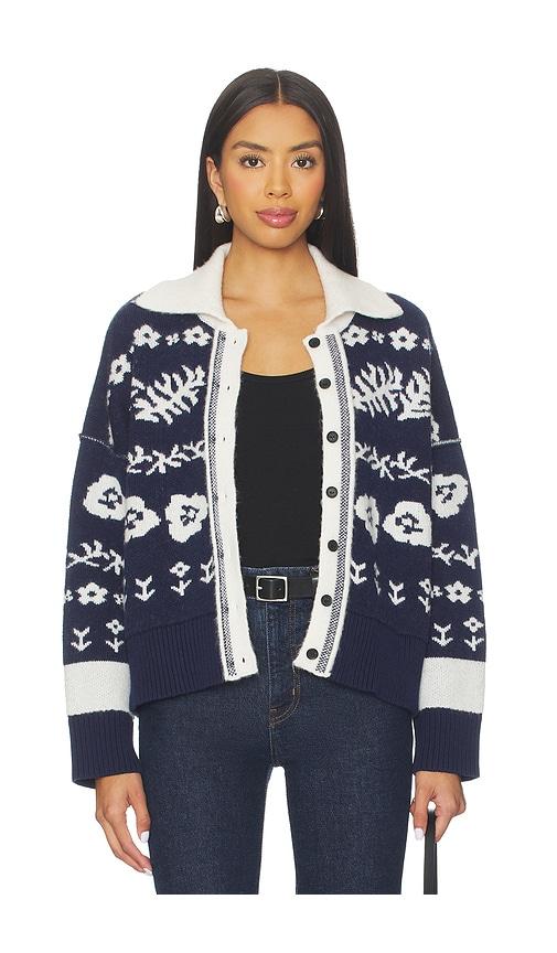 Free People Shelby Cardigan in Navy by FREE PEOPLE