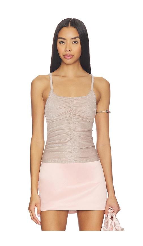 Free People Shimmer Shimmer Cami Lure in Rose by FREE PEOPLE