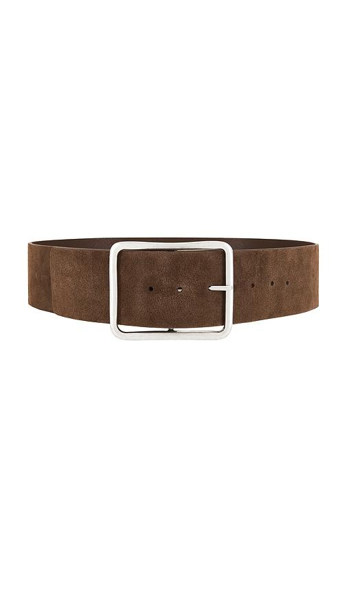 Free People Suede Hex Hip Belt in Cognac by FREE PEOPLE