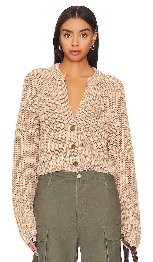 Free People Sweet Nothing Cardi in Tan by FREE PEOPLE