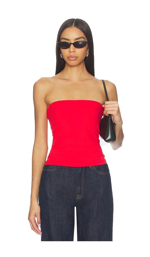 Free People The Carrie Tube Top in Red by FREE PEOPLE
