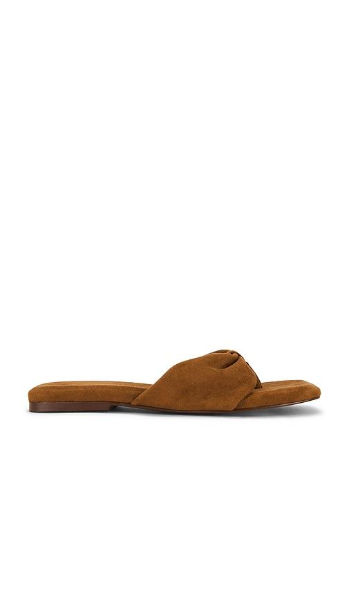 Free People Tia Faux Suede Sandal in Tan by FREE PEOPLE