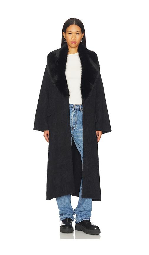 Free People Twiced Love Coatigan in Black by FREE PEOPLE