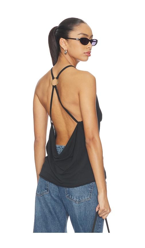 Free People Veda Cowl Top in Black by FREE PEOPLE