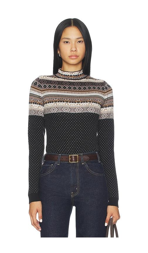 Free People Winter Warmer Bodysuit in Black by FREE PEOPLE