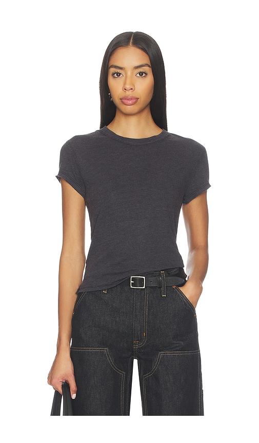 Free People X Nova Tee in Black by FREE PEOPLE