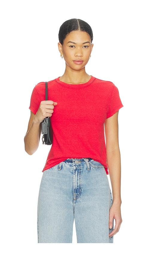 Free People X Nova Tee in Red by FREE PEOPLE