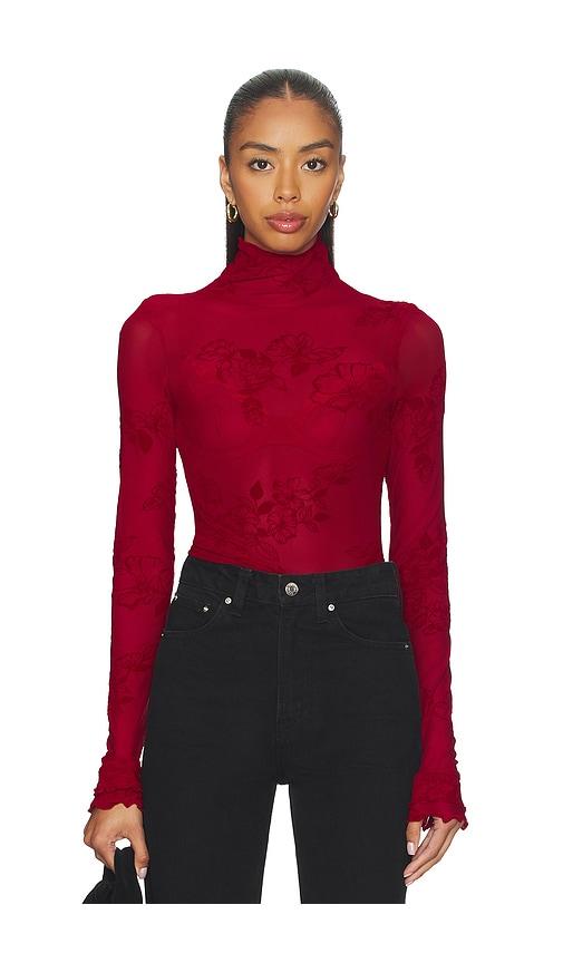Free People You Decide Long Sleeve in Red by FREE PEOPLE