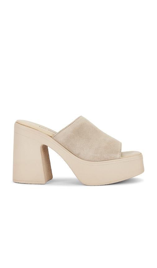 Free People Zoe Platform Sandal In Diamond Suede in Taupe by FREE PEOPLE