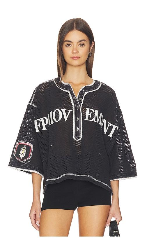Free People x FP Movement Camp Out Tee in Black by FREE PEOPLE