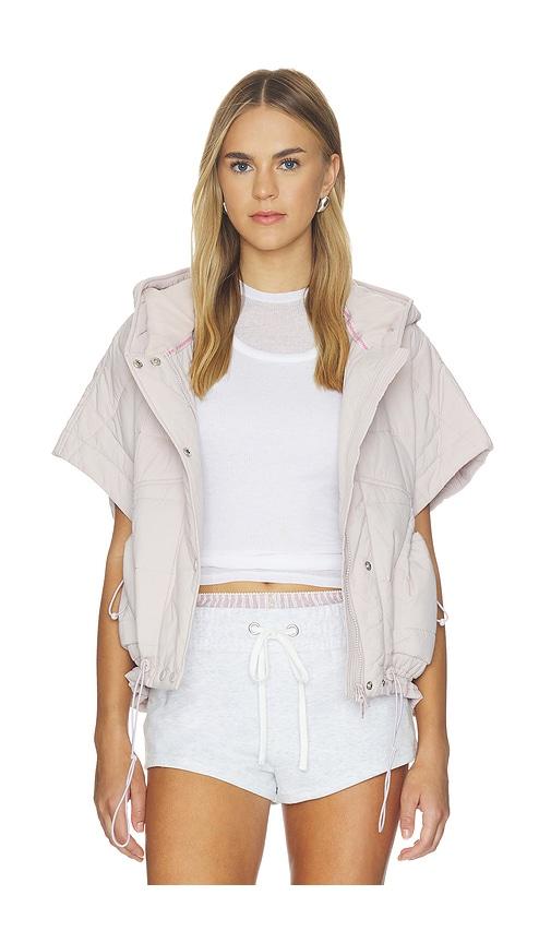 Free People x FP Movement Happy Trails Poncho in Pink by FREE PEOPLE