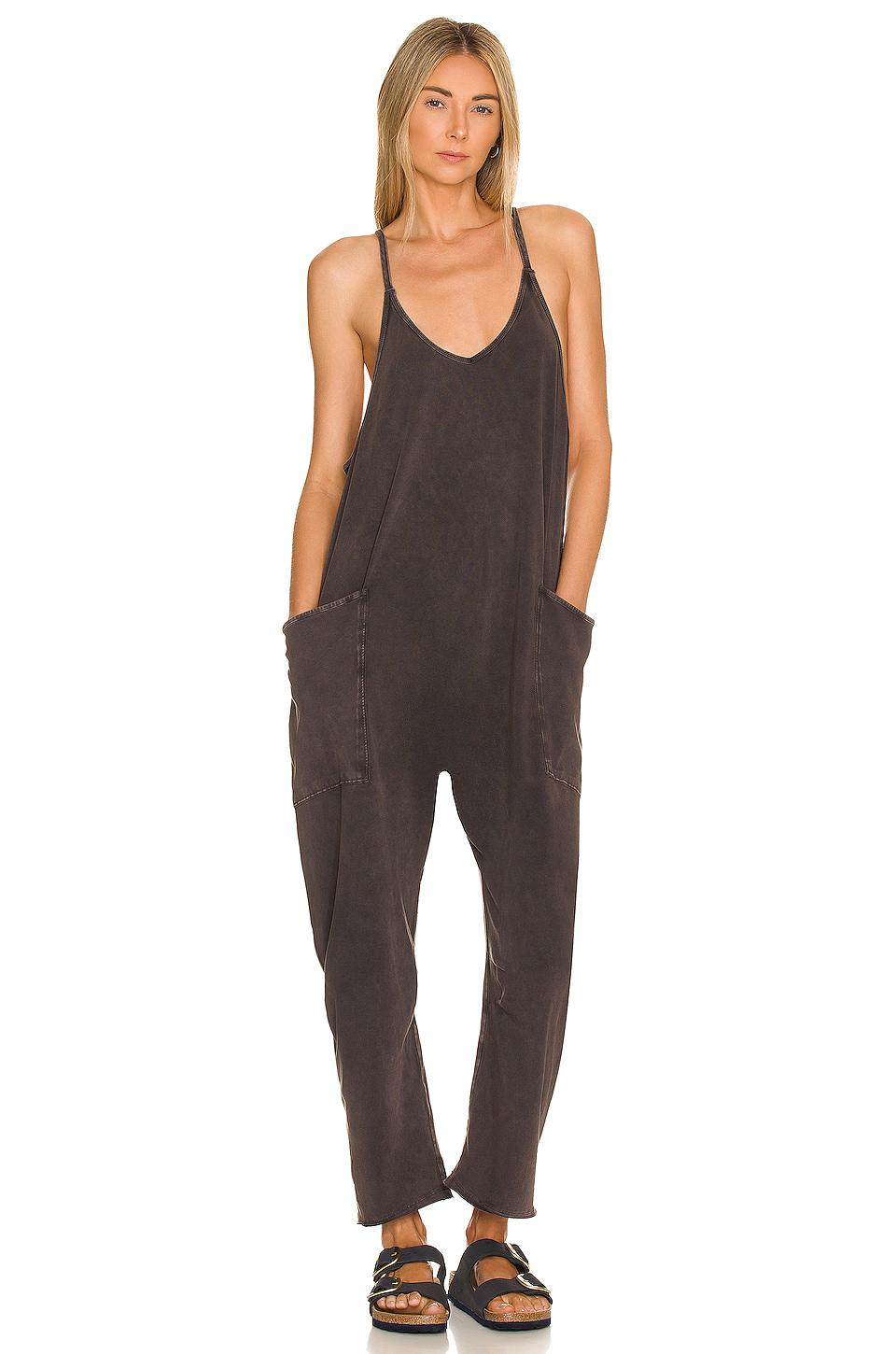 Free People x FP Movement Hot Shot Onesie in Black by FREE PEOPLE