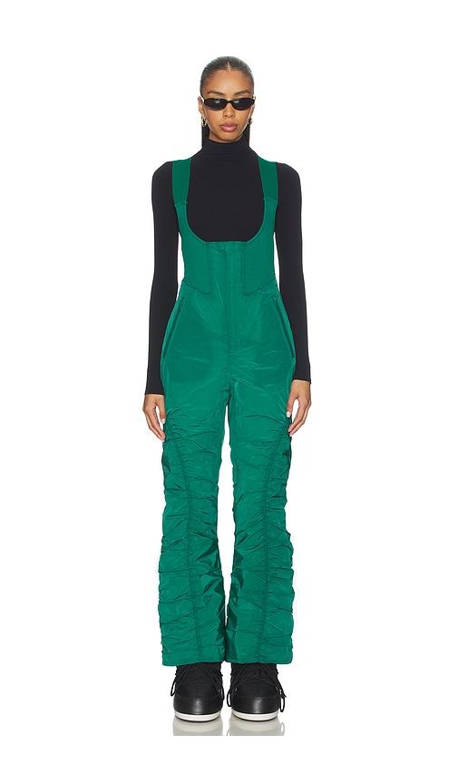 Free People x FP Movement Lift Laugh Love Ski Bib in Green by FREE PEOPLE