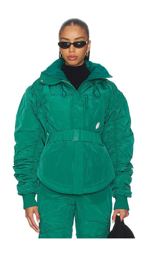Free People x FP Movement Lift Laugh Love Ski Jacket in Green by FREE PEOPLE