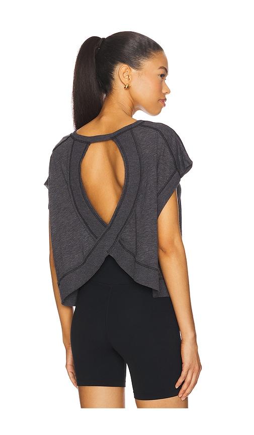 Free People x FP Movement My Time Tee in Black by FREE PEOPLE