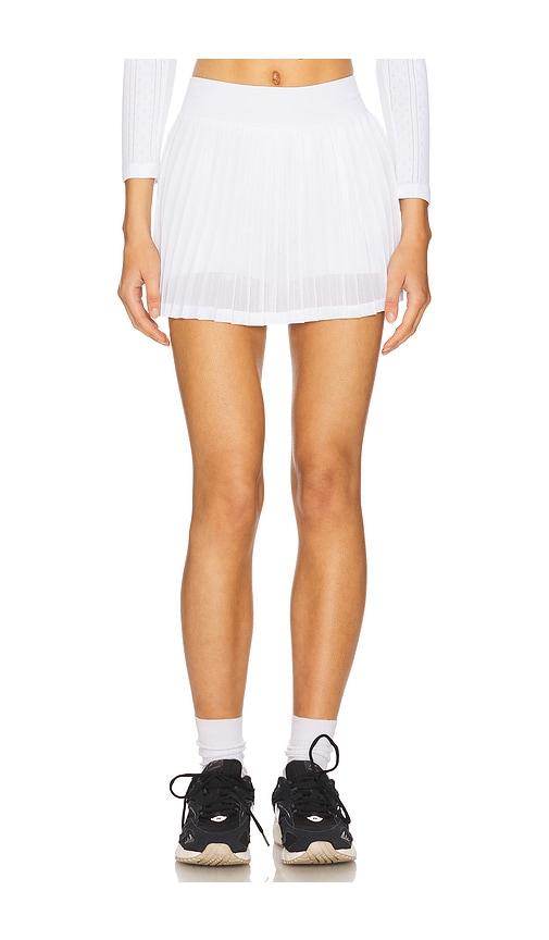 Free People x FP Movement Rally Ruffle Mini Skirt in White by FREE PEOPLE