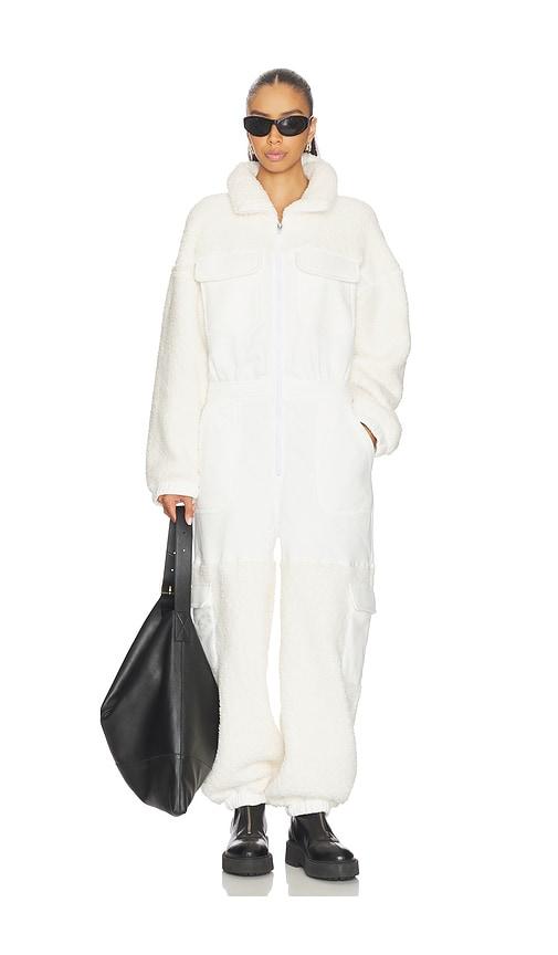 Free People x FP Movement Salopette Coverall Jumpsuit in Ivory by FREE PEOPLE