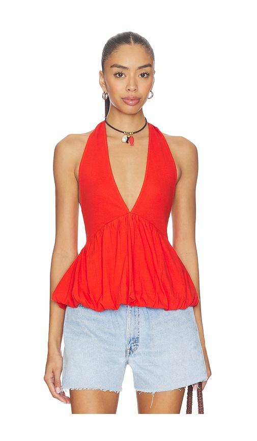 Free People x Free-est Paige Top In Tangerine Tango in Burnt Orange by FREE PEOPLE