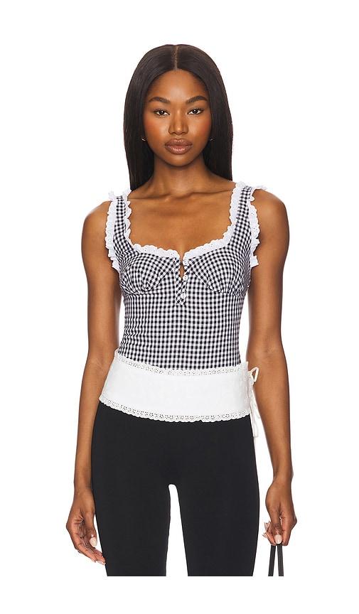 Free People x Intimately FP Cassie Bodysuit in Black by FREE PEOPLE
